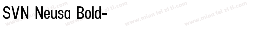 SVN Neusa Bold字体转换